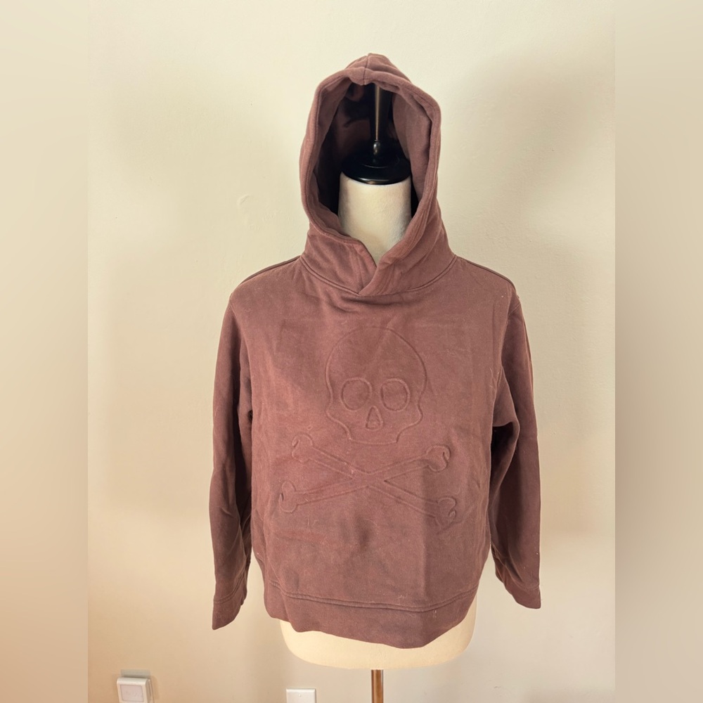 Women's Mauve Skull Hoodie Sweater